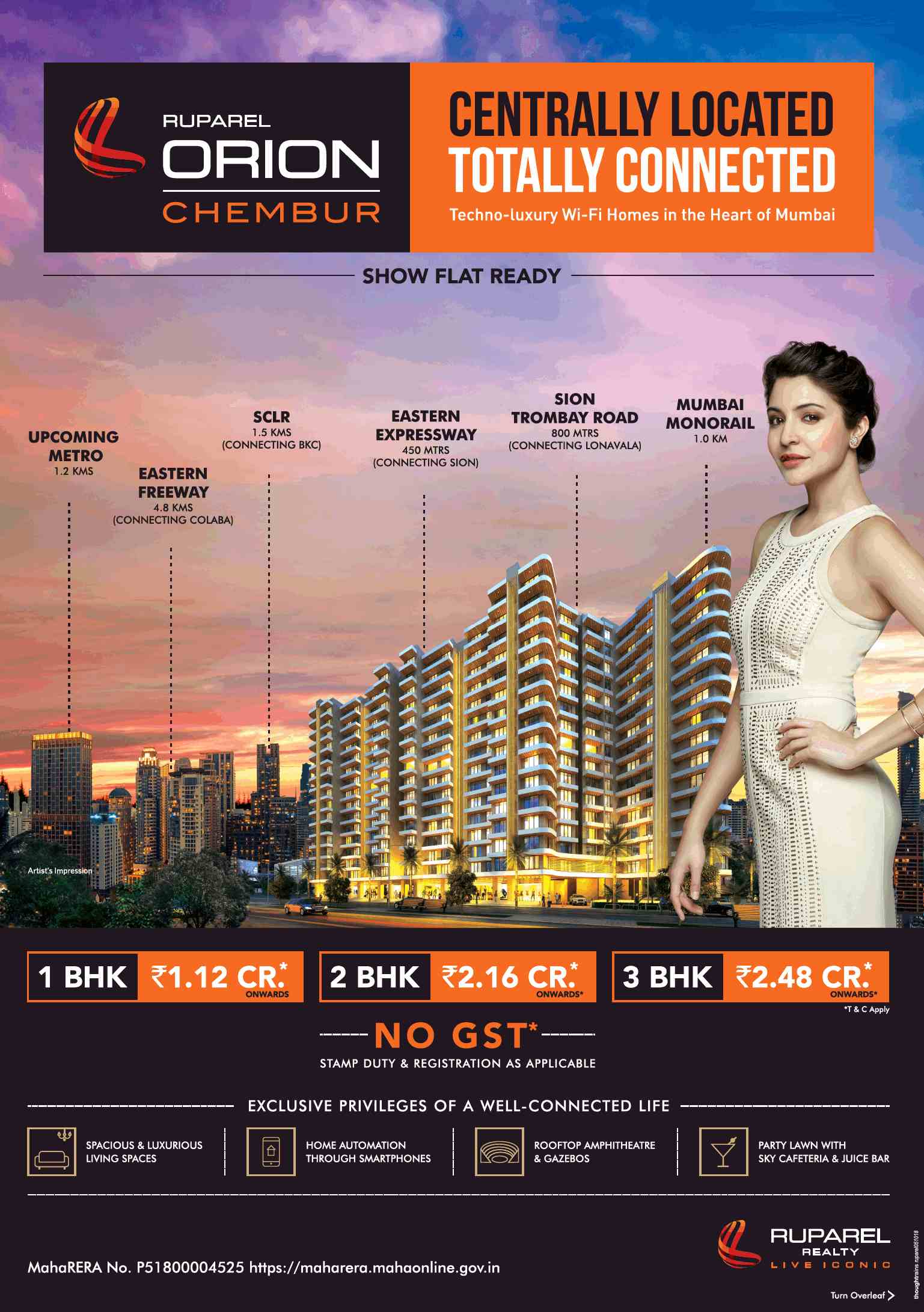 Show flat ready for visit at Ruparel Orion in Chembur, Mumbai Update